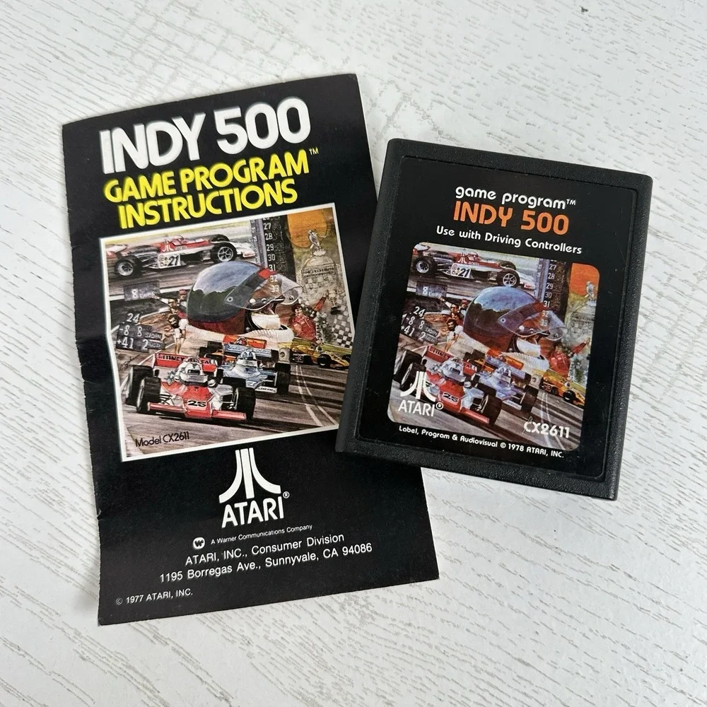 Atari 2600 Indy 500 Video Game Program Instructions Booklet Manual‎ CX2611